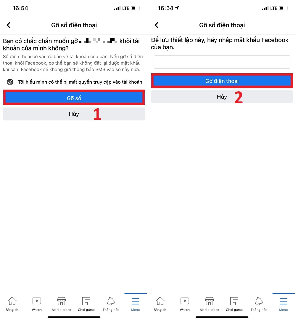 Dưới đây cách thêm, xóa số điện thoại đăng nhập trên Facebook (6)