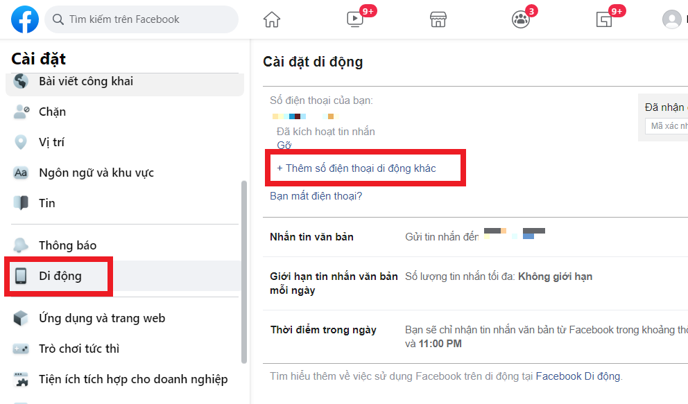 Dưới đây cách thêm, xóa số điện thoại đăng nhập trên Facebook (8)