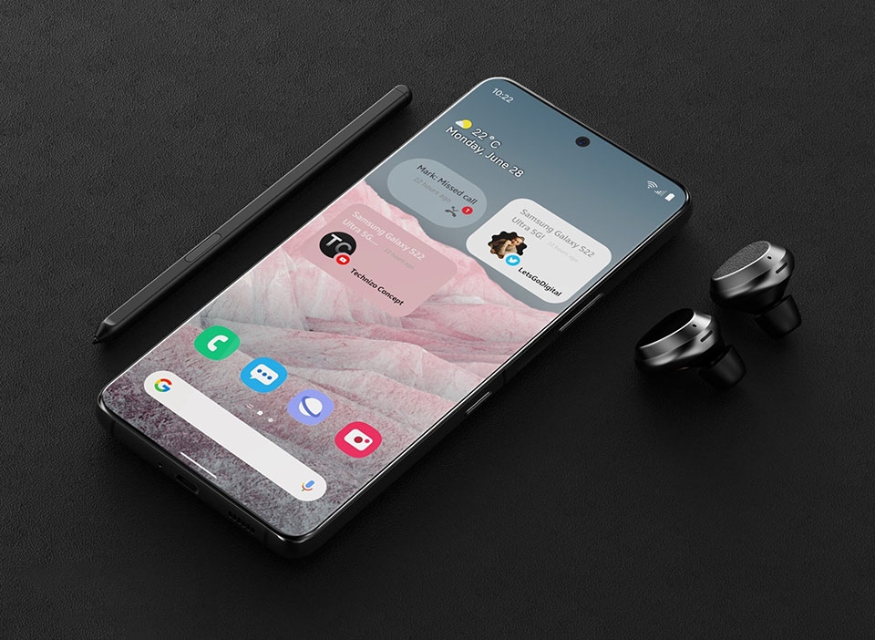 Ảnh render về Samsung Galaxy S22 series Ảnh render về Samsung Galaxy S22 series