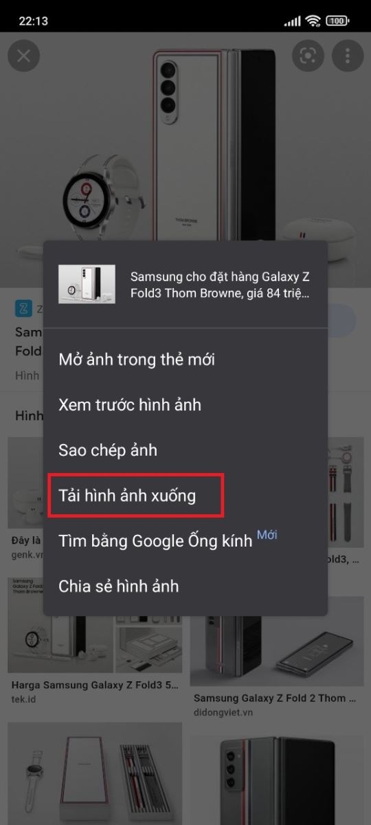 Hướng dẫn cách tải hình ảnh từ Google về điện thoại trong vòng một nốt nhạc (3)