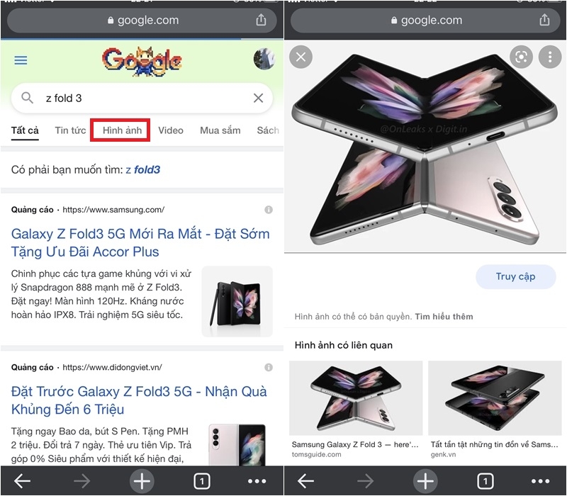 Hướng dẫn cách tải hình ảnh từ Google về điện thoại trong vòng một nốt nhạc (8)