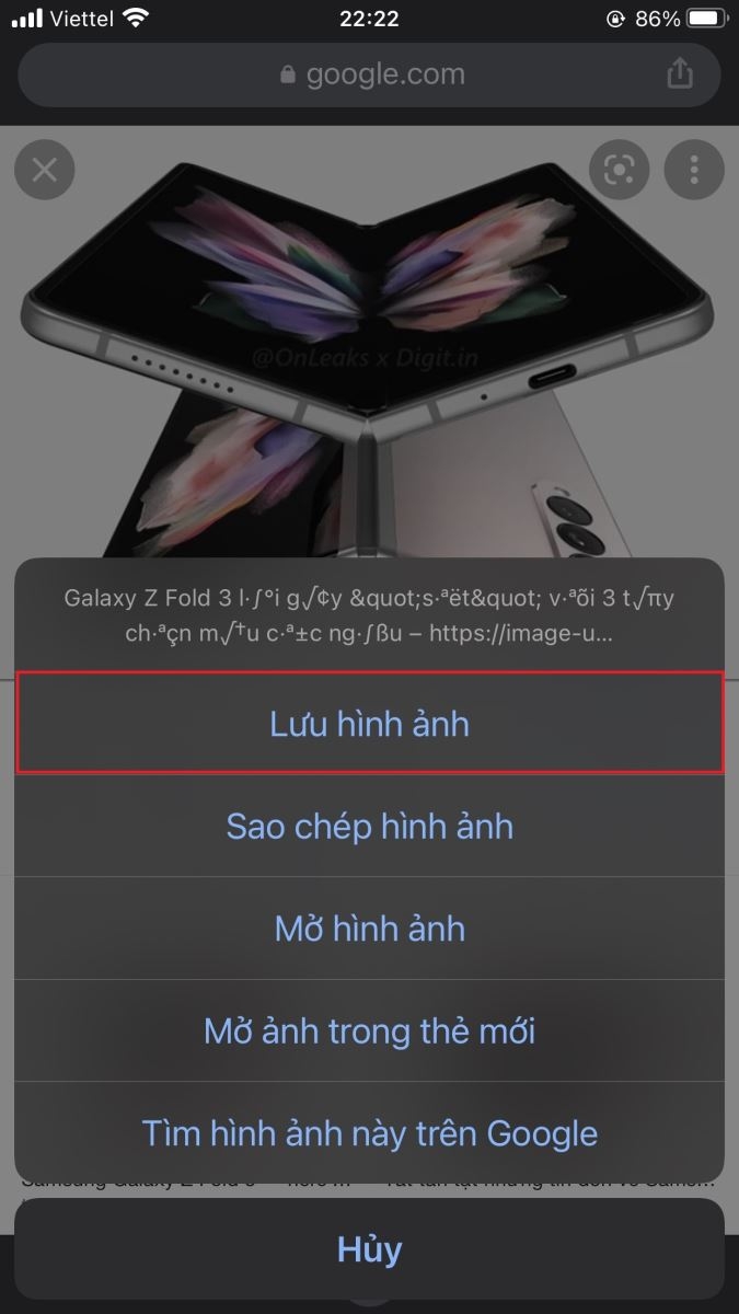 Hướng dẫn cách tải hình ảnh từ Google về điện thoại trong vòng một nốt nhạc (9)