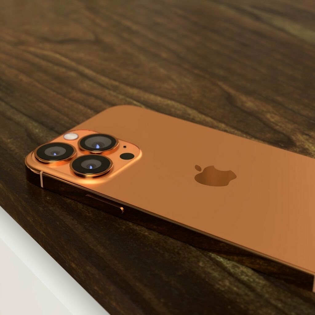 Cận cảnh concept iPhone 13 Pro Max Sunset Gold