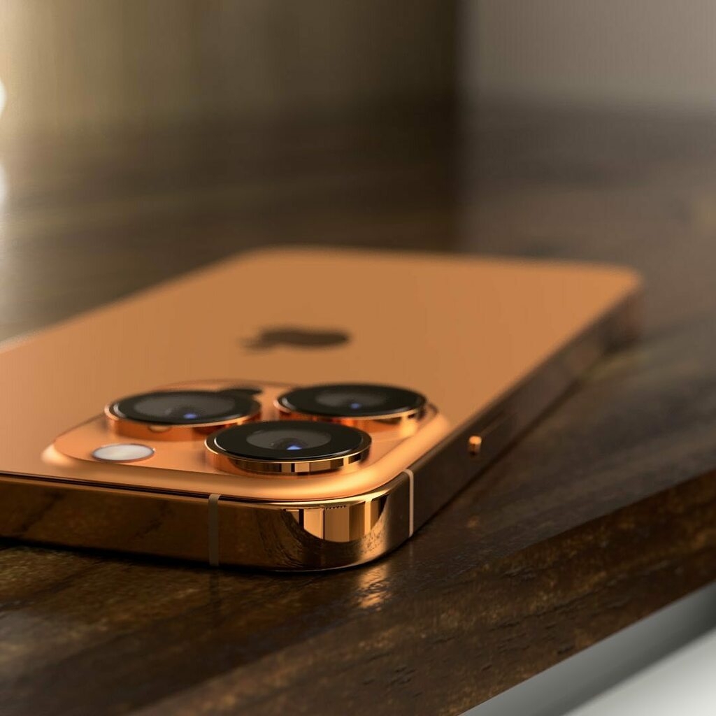 Ngắm nhìn concept iPhone 13 Pro Max Sunset Gold cực kì sang trọng