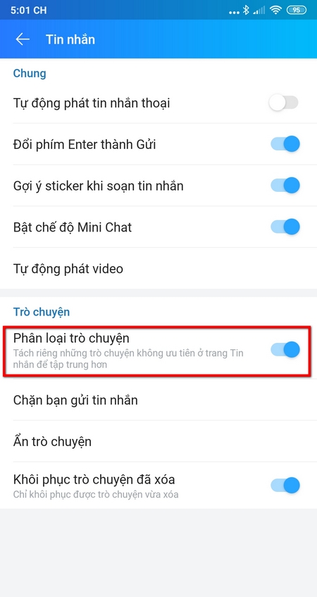 Mách bạn mẹo phân loại trò chuyện trên Zalo (4)