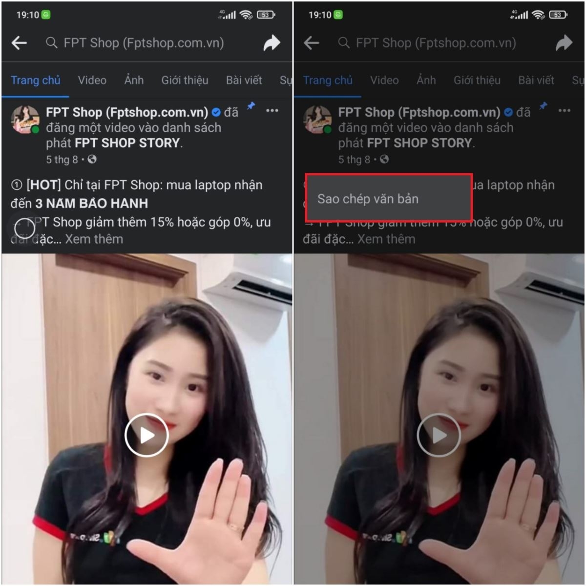Hướng dẫn cách copy bài viết trên Facebook bằng điện thoại (3)