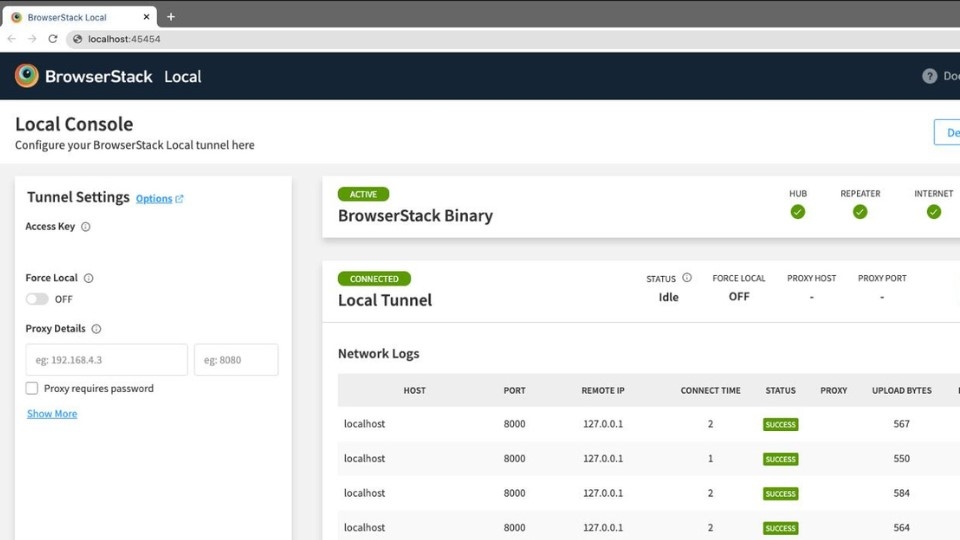 Phần mềm giả lập BrowserStack