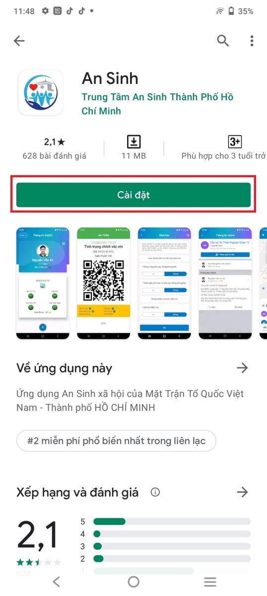 Cách đăng ký hỗ trợ bằng ứng dụng An Sinh (1)