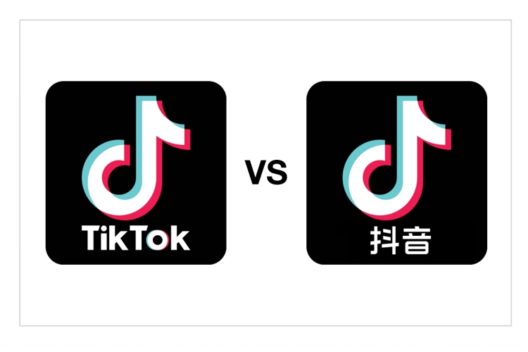 TikTok (trái) và Douyin (phải)