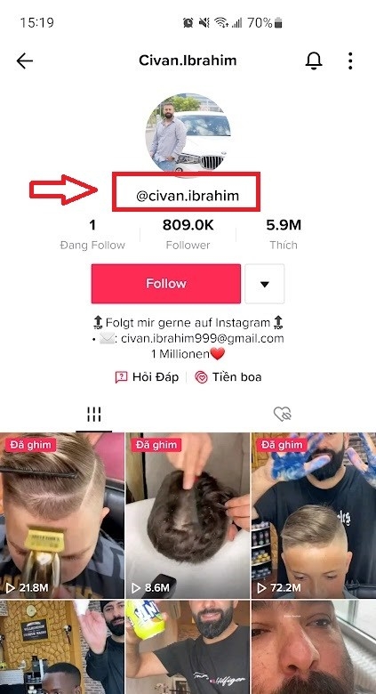 ID TikTok giúp dễ dàng tìm kiếm tài khoản mong muốn