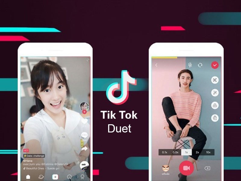 Duet cho phép bạn quay video cùng 1 Tiktoker khác