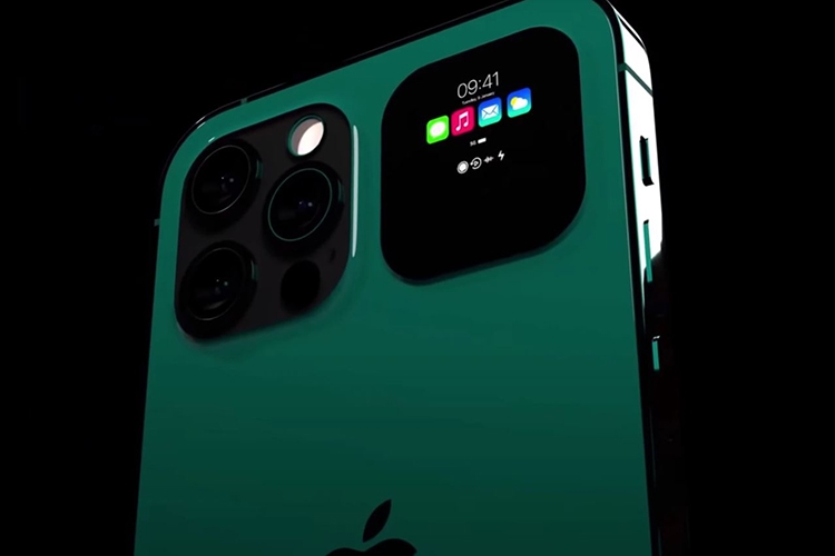 Ngắm iPhone 13 xịn sò hết mức với màn hình phụ trên mặt lưng 8