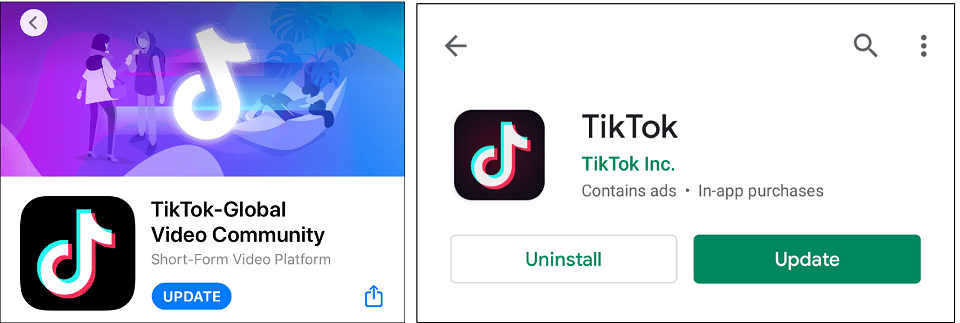 Update Tiktok