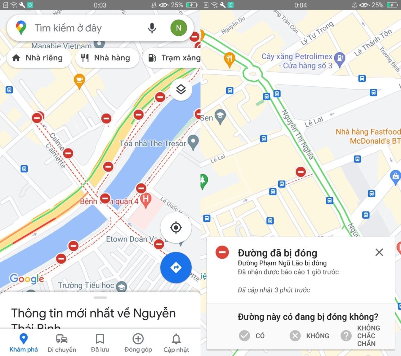 Cách xem các khu vực bị phong tỏa bằng Google Maps trên điện thoại (6)