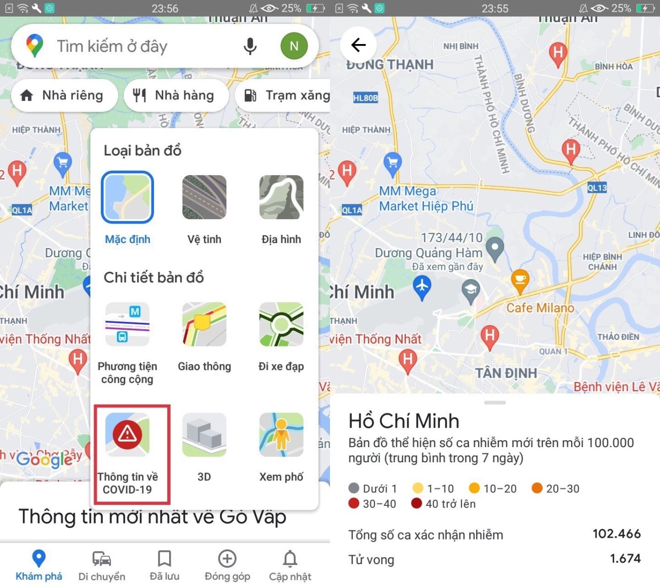 Cách xem các khu vực bị phong tỏa bằng Google Maps trên điện thoại (7)