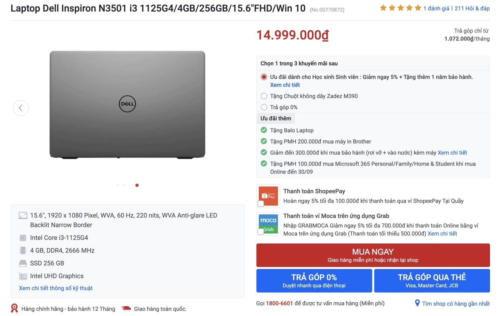 Top laptop 15 triệu phù hợp cho mùa nhập học online 5 Top laptop 15 triệu phù hợp cho mùa nhập học online 5