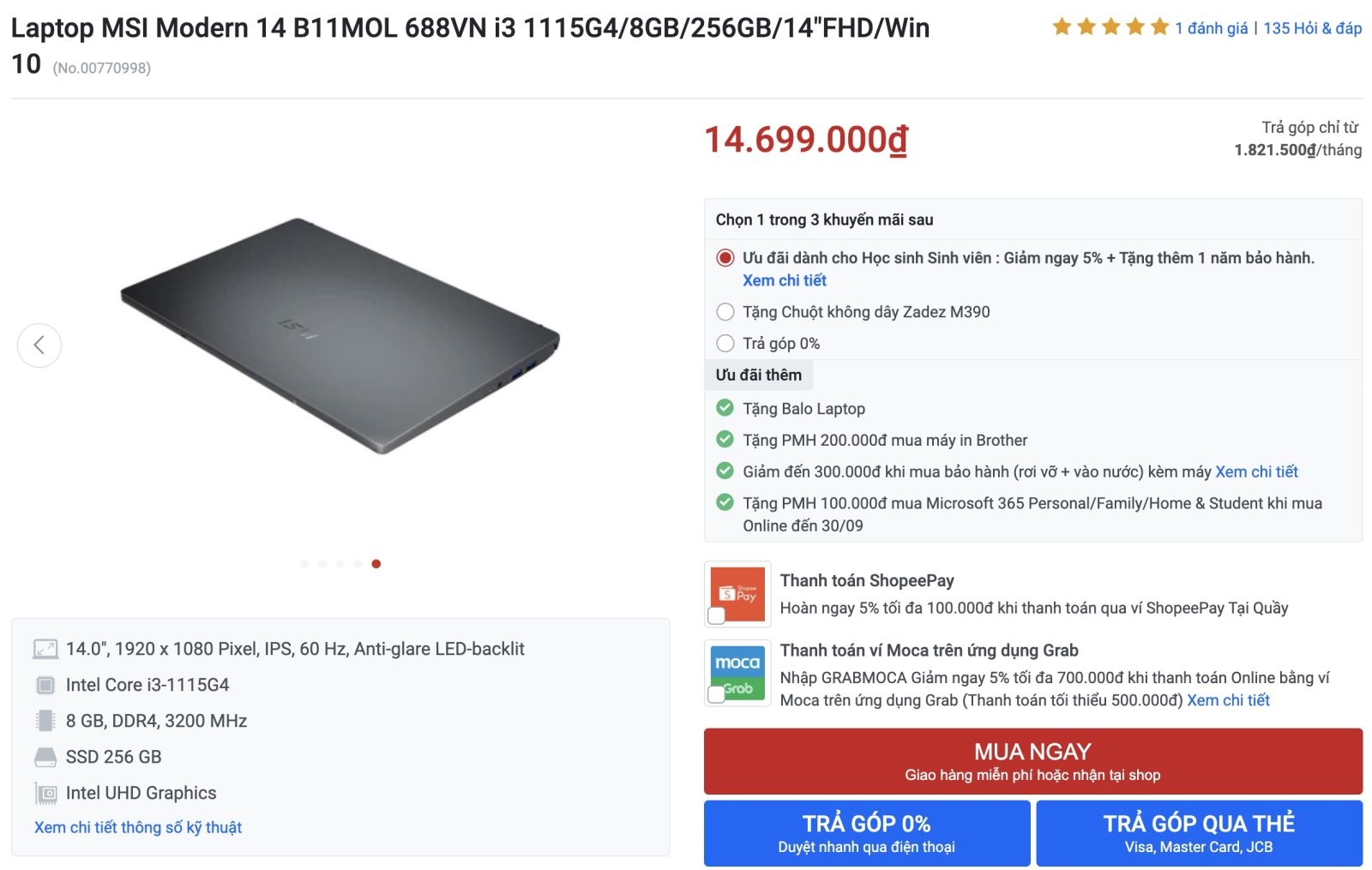 Top laptop 15 triệu phù hợp cho mùa nhập học online 3 Top laptop 15 triệu phù hợp cho mùa nhập học online 3