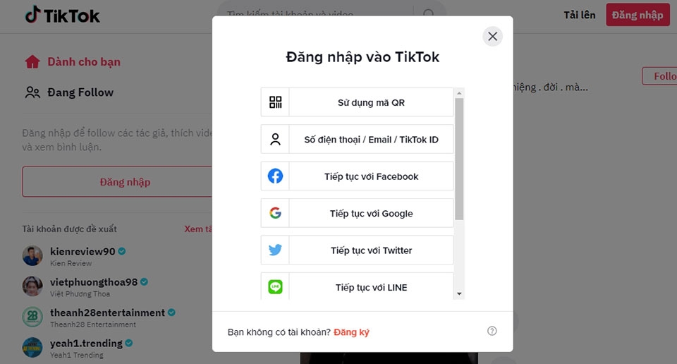 Chọn cách đăng nhập phù hợp Chọn cách đăng nhập phù hợp