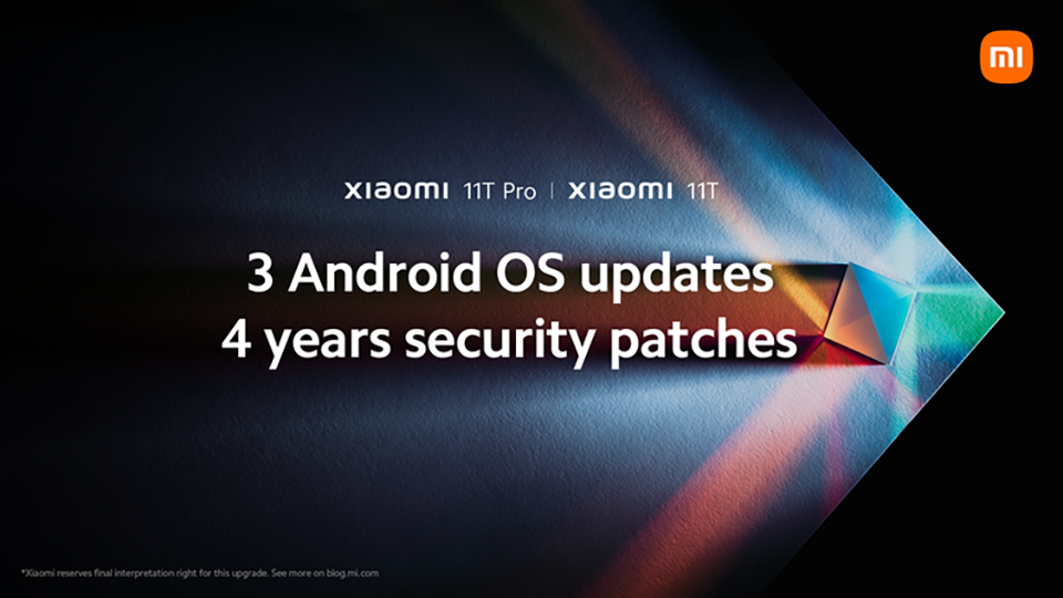 Xiaomi 11T series sẽ nhận được 4 năm hỗ trợ cập nhật phần mềm