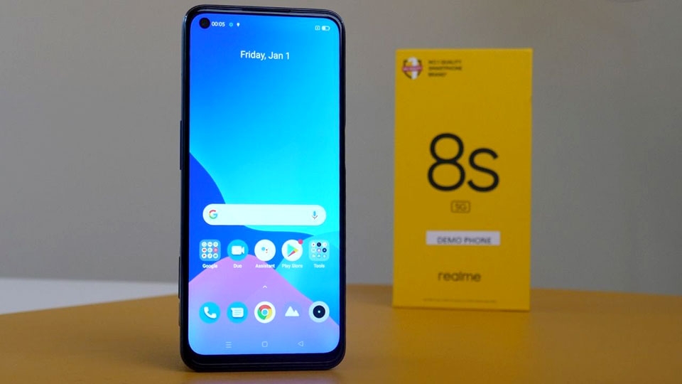 Realme 8s hỗ trợ Dual-SIM 5G Realme 8s hỗ trợ Dual-SIM 5G
