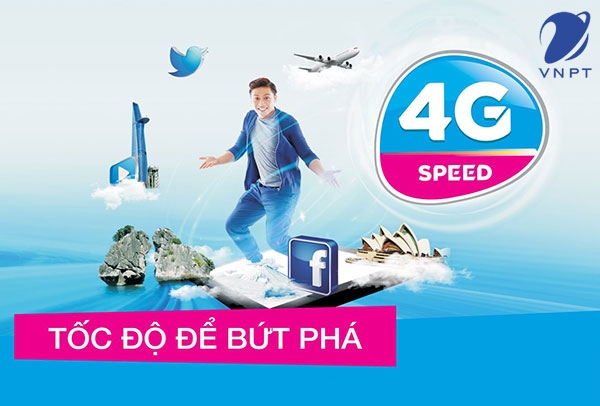 Cách đăng ký gói cước 4G theo tháng không giới hạn dung lượng của nhà mạng Vinaphone