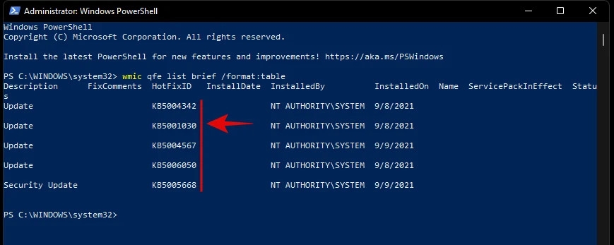 Cách để gỡ cài đặt các bản cập nhật trên Windows 11 (18)