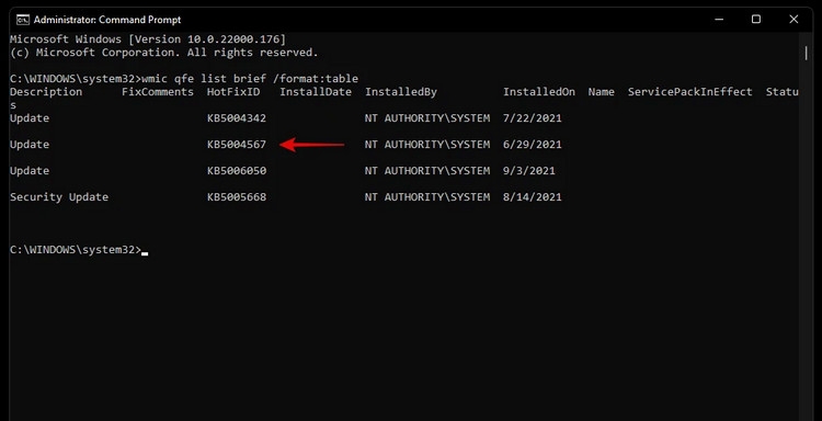 Cách để gỡ cài đặt các bản cập nhật trên Windows 11 (6)
