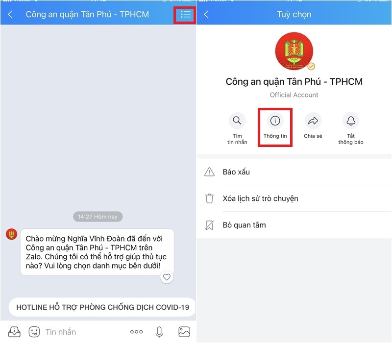 Bỏ túi ngay cách xem sơ đồ các chốt kiểm dịch trên Zalo (2)