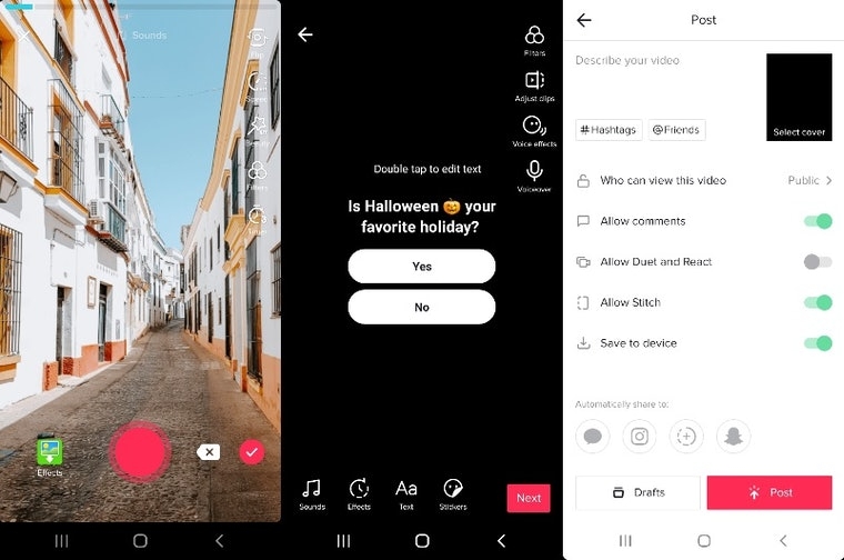 Tạo bình chọn trên TikTok