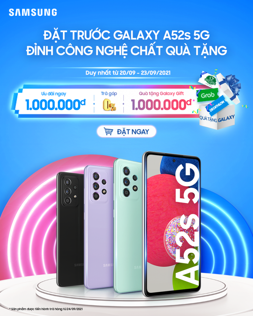 Samsung Galaxy A52s ra mắt tại VN