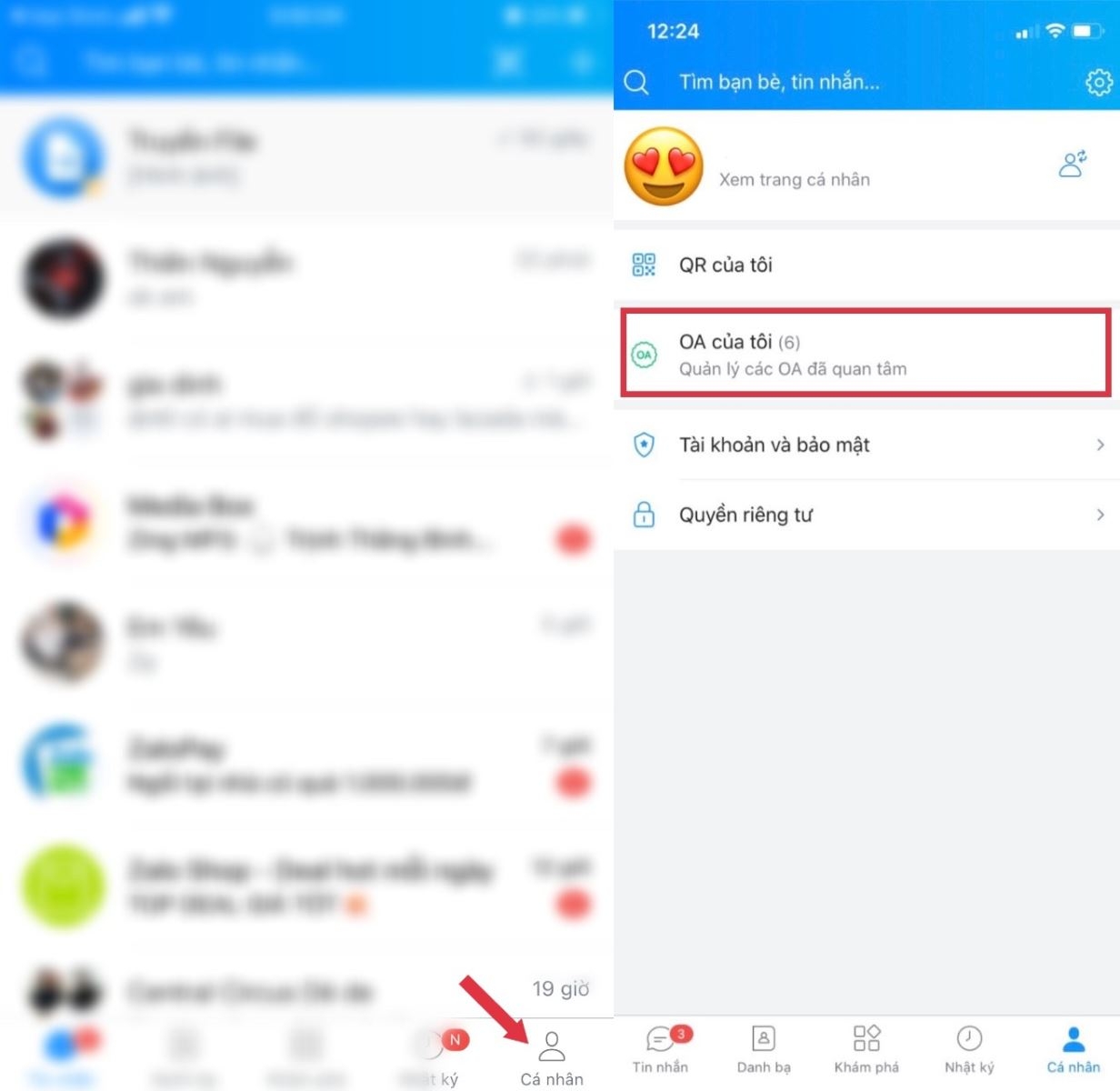 Bỏ quan tâm hàng loạt Zalo OA không cần thiết (2)