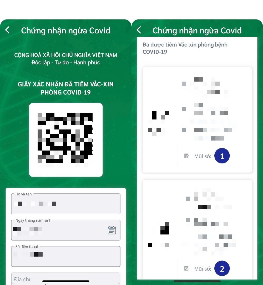 Cài chứng nhận tiêm Covid làm hình nền điện thoại (4)