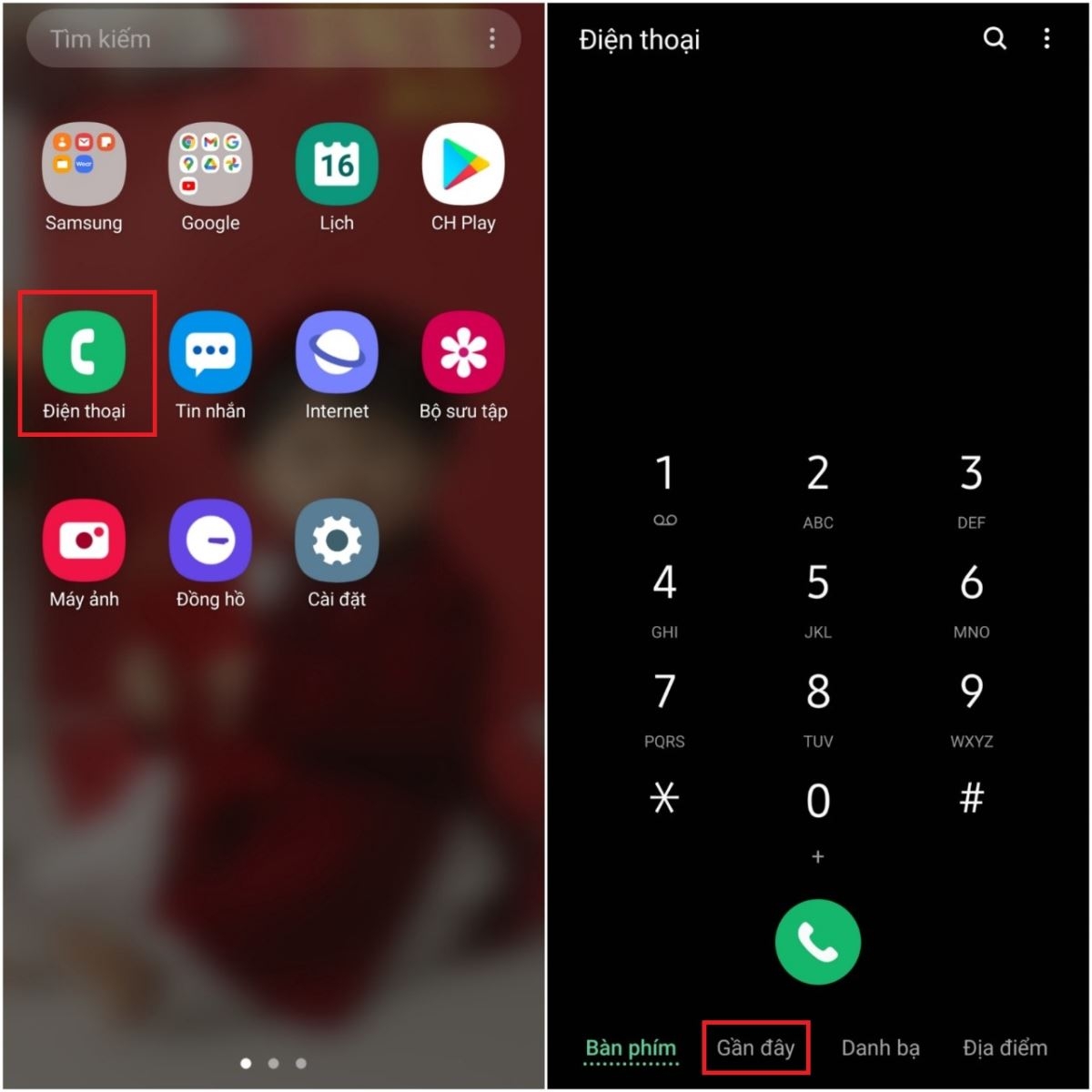 Chia sẻ bạn cách xem lịch sử cuộc gọi, thời gian gọi trên điện thoại Samsung  (1)