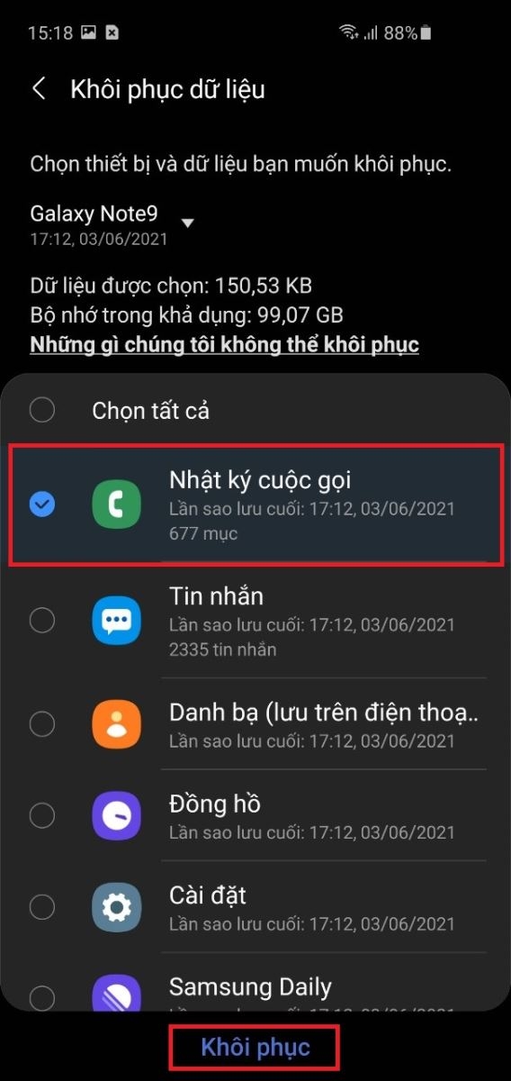 Chia sẻ bạn cách xem lịch sử cuộc gọi, thời gian gọi trên điện thoại Samsung (13)
