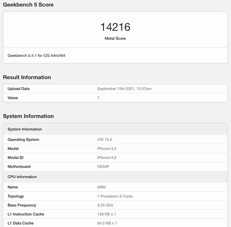 Hiệu suất GPU iPhone 13 Pro