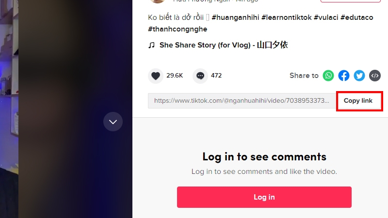 Cách tải video TikTok không có nút lưu trên máy tính (Ảnh 1)