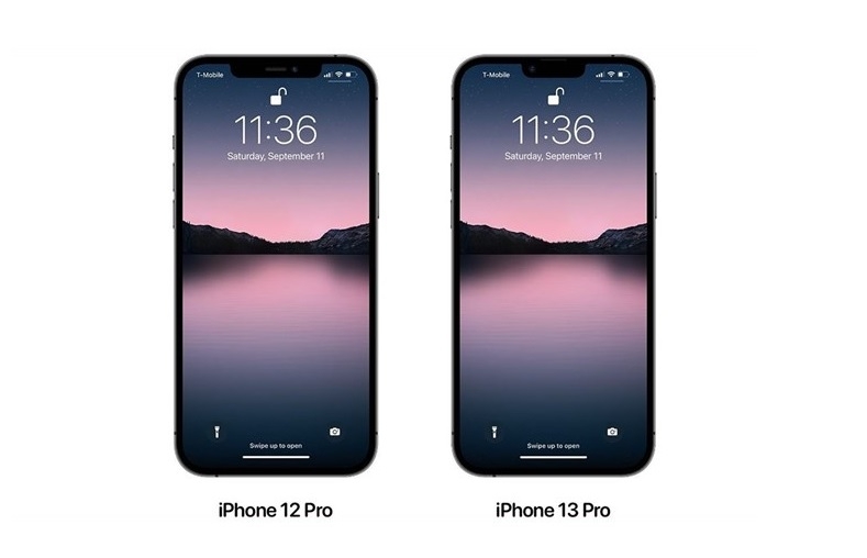 "Tai thỏ" trên iPhone 13 Pro khi so với iPhone 12 Pro