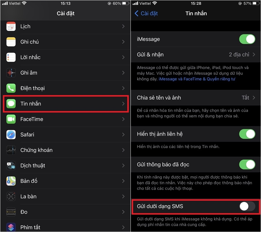 Bỏ túi ngay cách khắc phục lỗi không gửi được iMessage trên iPhone (5)