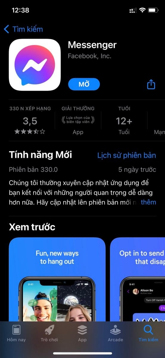 Cách tạo hiệu ứng từ ngữ trên Messenger (1)