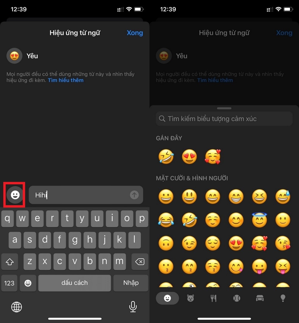 Cách tạo hiệu ứng từ ngữ trên Messenger (3)