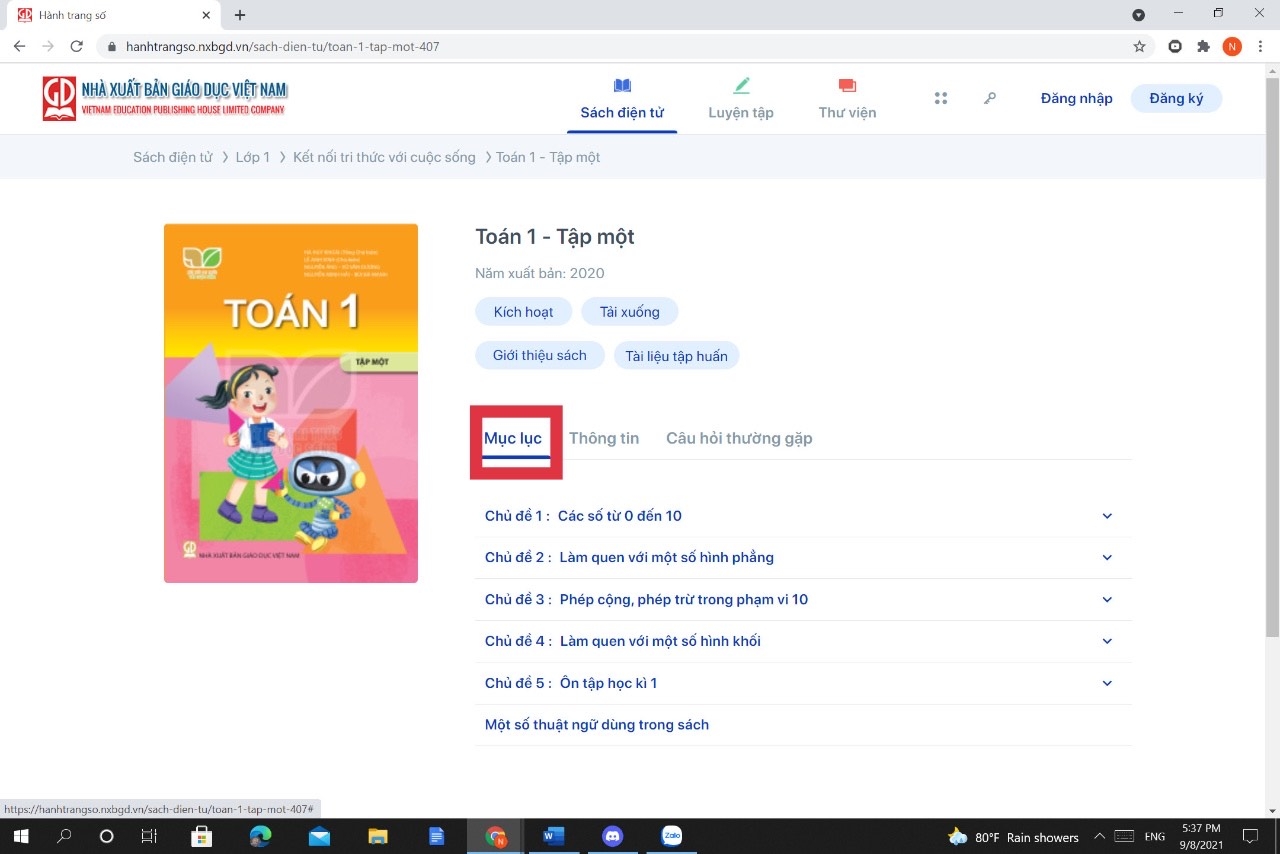Cách sử dụng sách giáo khoa điện tử miễn phí (4)