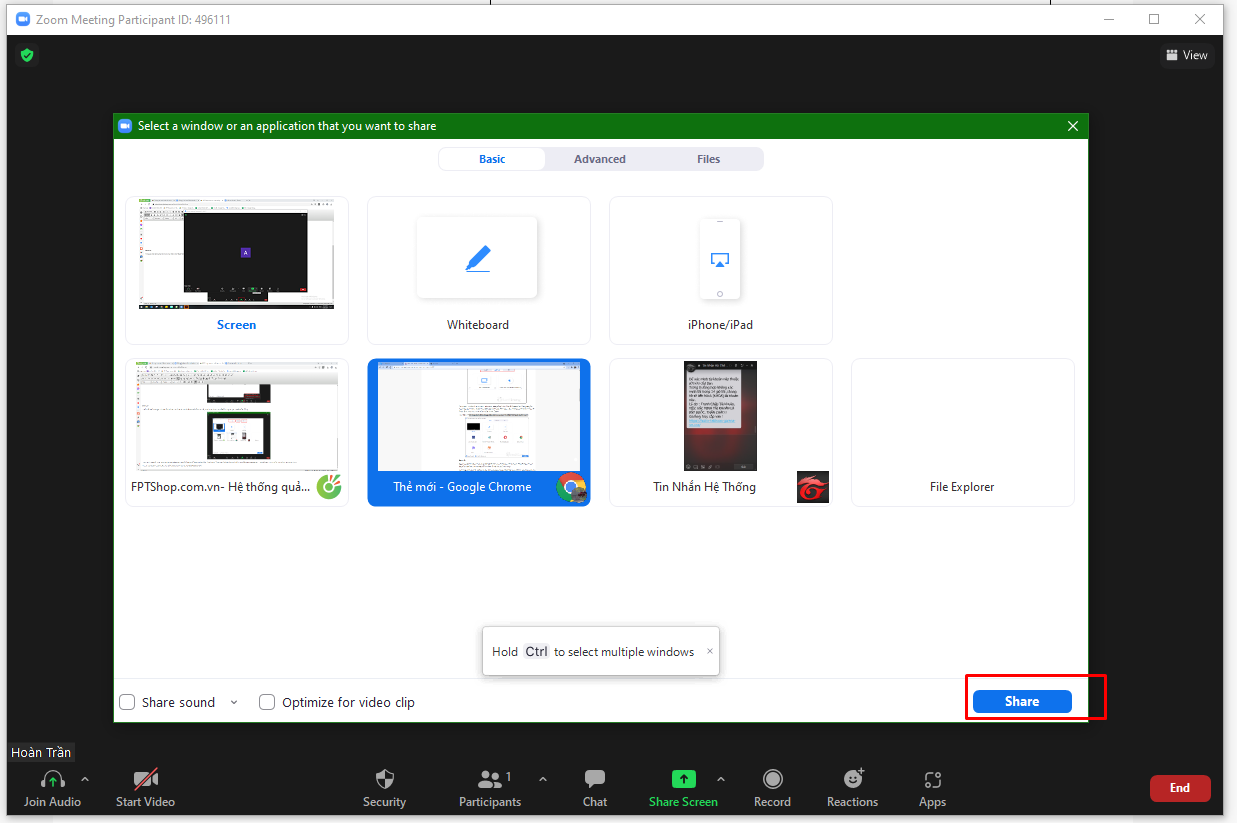 Cách chia sẻ màn hình Zoom trên máy tính cực kỳ đơn giản