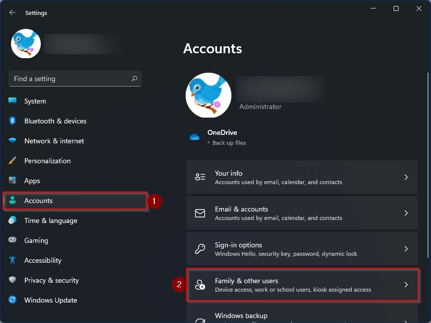 Cách tạo tài khoản người dùng cục bộ trên Windows 11 (1)