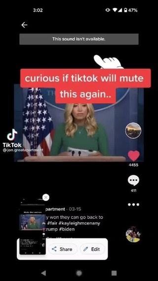 TikTok âm thanh không khả dụng