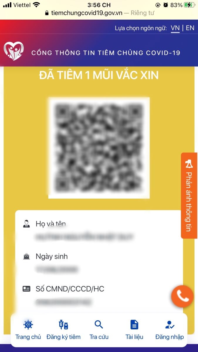 Cách kiểm tra xác nhận tiêm chủng Vaccine COVID-19 không dùng ứng dụng (6)