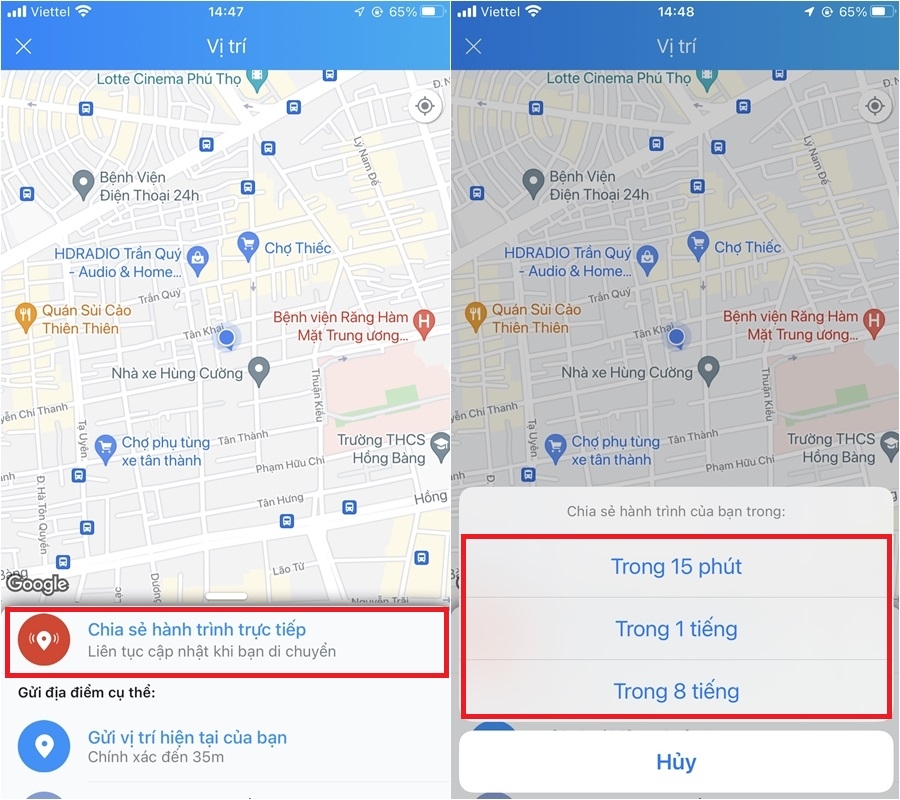 Hướng dẫn cách chia sẻ vị trí trên Zalo cực đơn giản, nhanh chóng (4)