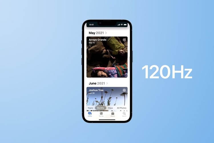 Màn hình 120Hz của iPhone 13 Pro