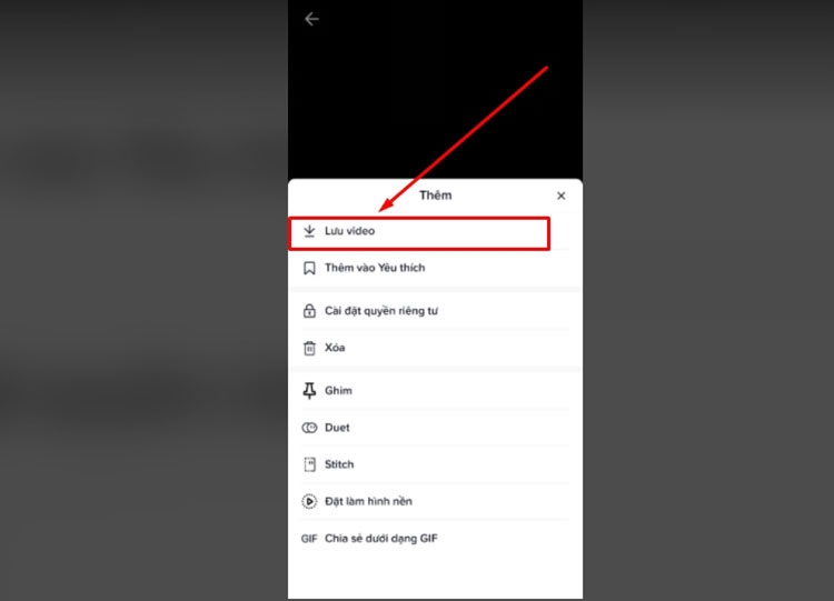 Lưu video Lưu video