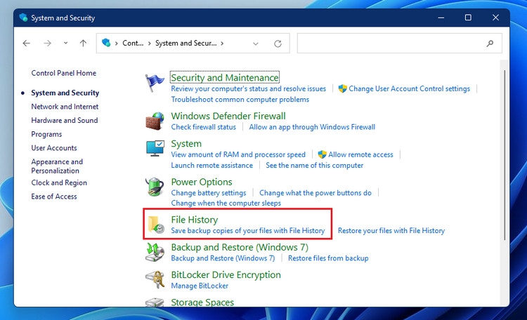 Cách khôi phục tệp từ File History trên Windows 11 (3)