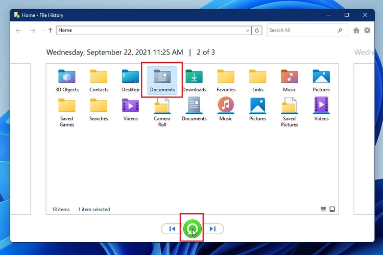 Cách khôi phục tệp từ File History trên Windows 11 (6)